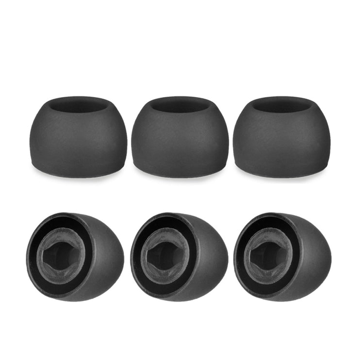 6 PCS Silicone Earplugs For TWS Samsung Galaxy Buds Pro(Medium Black) - Anti-dust & Ear Caps by PMC TechLife | Online Shopping South Africa | PMC TechLife