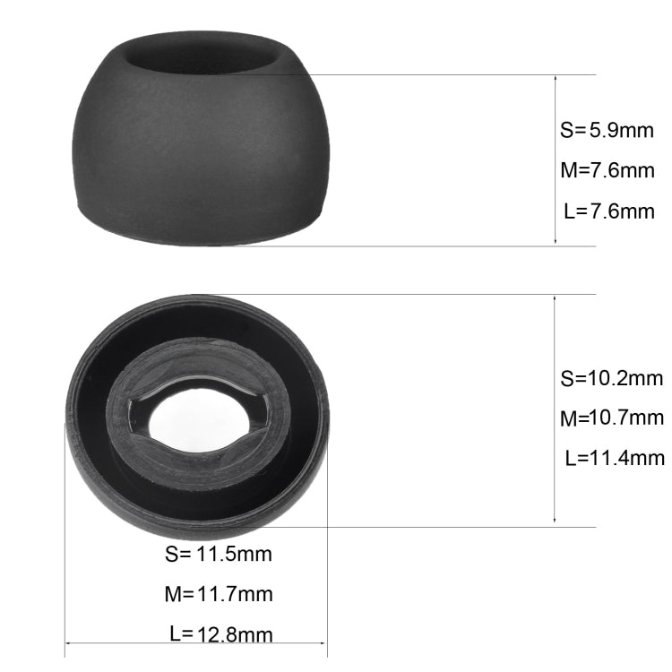 6 PCS Silicone Earplugs For TWS Samsung Galaxy Buds Pro(Medium Gray) - Anti-dust & Ear Caps by PMC TechLife | Online Shopping South Africa | PMC TechLife