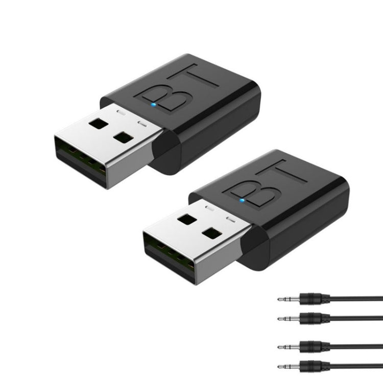 2PCS MSD118 2 In 1 Bluetooth 5.0 Audio Receiver Car Speaker Computer Transmitter - Audio Receiver Transmitter by PMC TechLife | Online Shopping South Africa | PMC TechLife