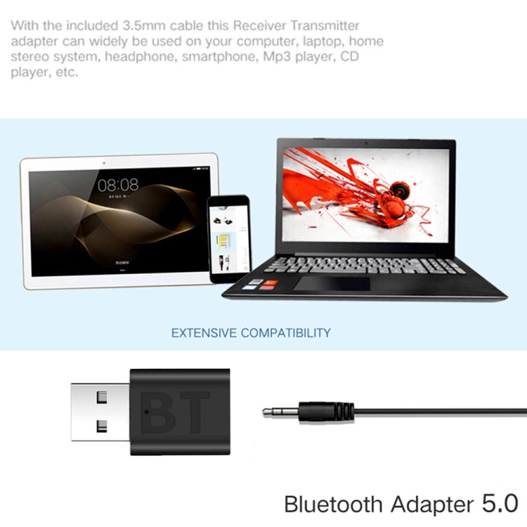 2PCS MSD118 2 In 1 Bluetooth 5.0 Audio Receiver Car Speaker Computer Transmitter - Audio Receiver Transmitter by PMC TechLife | Online Shopping South Africa | PMC TechLife