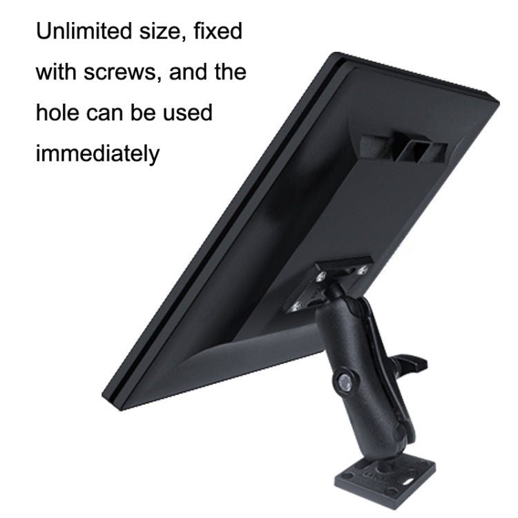 KZ06J Monitor Mount Tablet PC Aluminum Alloy Agricultural Machinery Bracket, Style: Middle Square+Link+Middle Square - Desktop Holder by PMC TechLife | Online Shopping South Africa | PMC TechLife | Buy Now Pay Later Mobicred