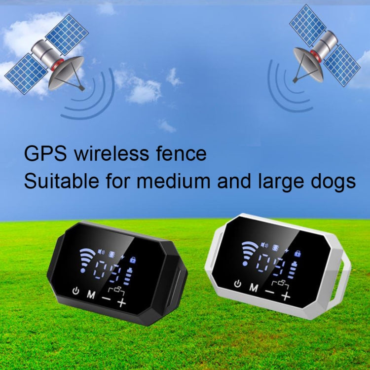 Dog Trainer Electronic Fence Smart GPS Wireless Bark Stop(White) - free shipping - PMC TechLife - Order now!