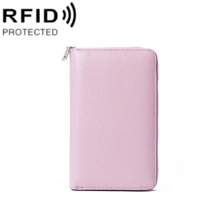 1659 RFID Anti-magnetic Anti-theft Passport Bag Document Bag Wallet(Lotus) - free shipping - PMC TechLife - Order now!