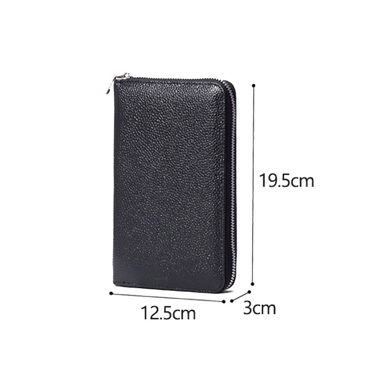 1659 RFID Anti-magnetic Anti-theft Passport Bag Document Bag Wallet(Orange) - free shipping - PMC TechLife - Order now!