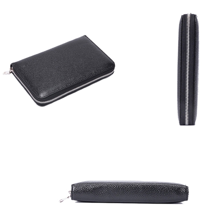 1659 RFID Anti-magnetic Anti-theft Passport Bag Document Bag Wallet(Coffee) - free shipping - PMC TechLife - Order now!