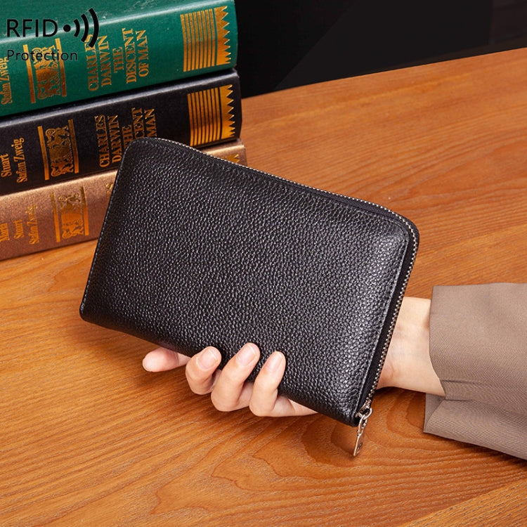 1659 RFID Anti-magnetic Anti-theft Passport Bag Document Bag Wallet(Grey) - free shipping - PMC TechLife - Order now!