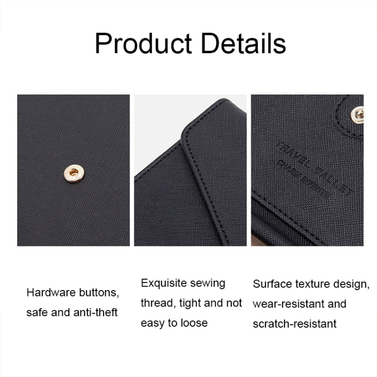 1655 RFID Anti-magnetic Anti-theft Passport Bag Document Bag Card Bag(Red) - free shipping - PMC TechLife - Order now!