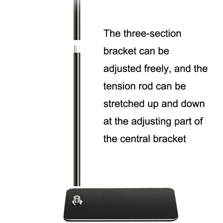 155cm Live Broadcast Bedside Cantilever Floor Bracket Phone Tablet Clip (Black) - Lazy Bracket by PMC TechLife | Online Shopping South Africa | PMC TechLife