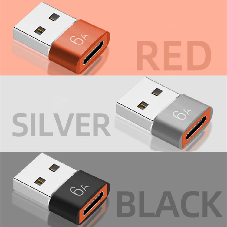 10 PCS HOWJIM HJ003 Type-C To USB3.0 Adapter Support Charging & Data Cable Transfer(Silver) - Type-C Adapter by HOWJIM | Online Shopping South Africa | PMC TechLife | Buy Now Pay Later Mobicred