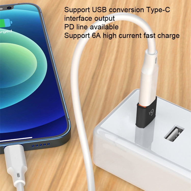 10 PCS HOWJIM HJ003 Type-C To USB3.0 Adapter Support Charging & Data Cable Transfer(Silver) - Type-C Adapter by HOWJIM | Online Shopping South Africa | PMC TechLife | Buy Now Pay Later Mobicred