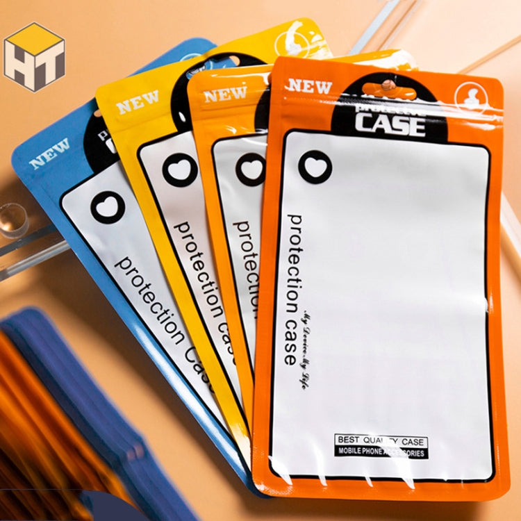 100 PCS  Ziplock Bags Plastic Bags Mobile Phone Case Packaging Bags(12 x 21cm Yellow) -  by PMC TechLife | Online Shopping South Africa | PMC TechLife