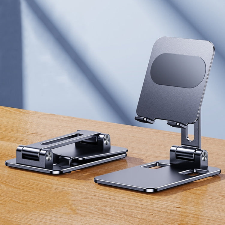 Portable Mobile Phone Tablet Desktop Stand, Color: All Metal Gray - Desktop Holder by PMC TechLife | Online Shopping South Africa | PMC TechLife