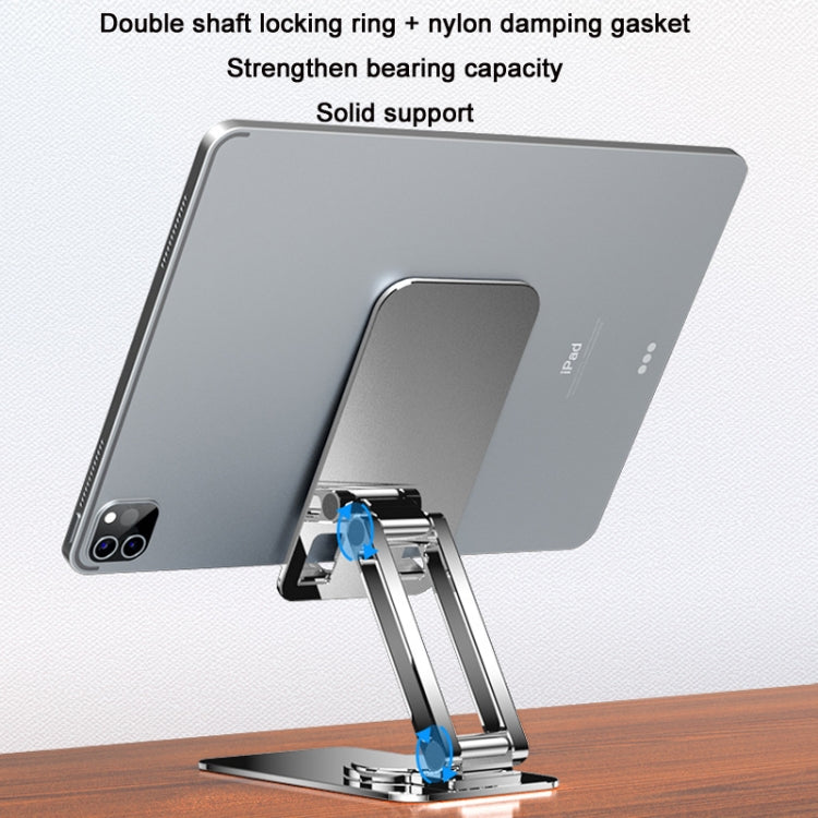 Portable Mobile Phone Tablet Desktop Stand, Color: All Metal Gray - Desktop Holder by PMC TechLife | Online Shopping South Africa | PMC TechLife