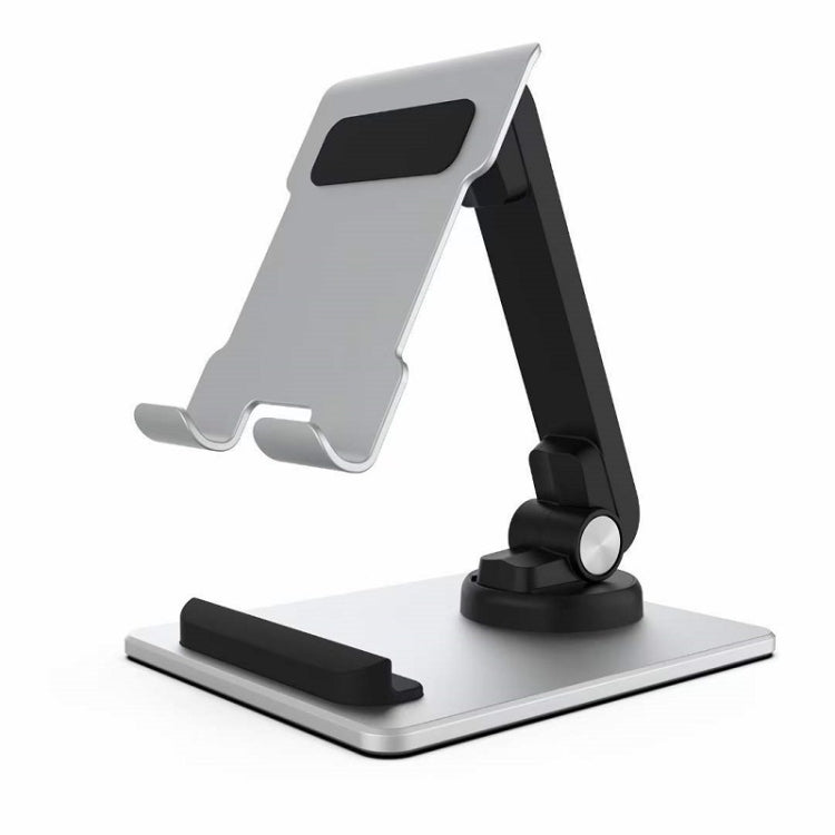 Portable Mobile Phone Tablet Desktop Stand, Color: Square Swivel Silver - Desktop Holder by PMC TechLife | Online Shopping South Africa | PMC TechLife