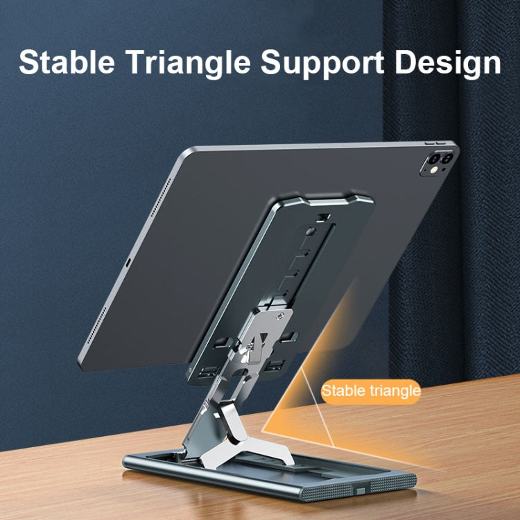 028 Portable Foldable Aluminum Alloy Phone Live Holder(Silver) - free shipping - PMC TechLife - Order now!