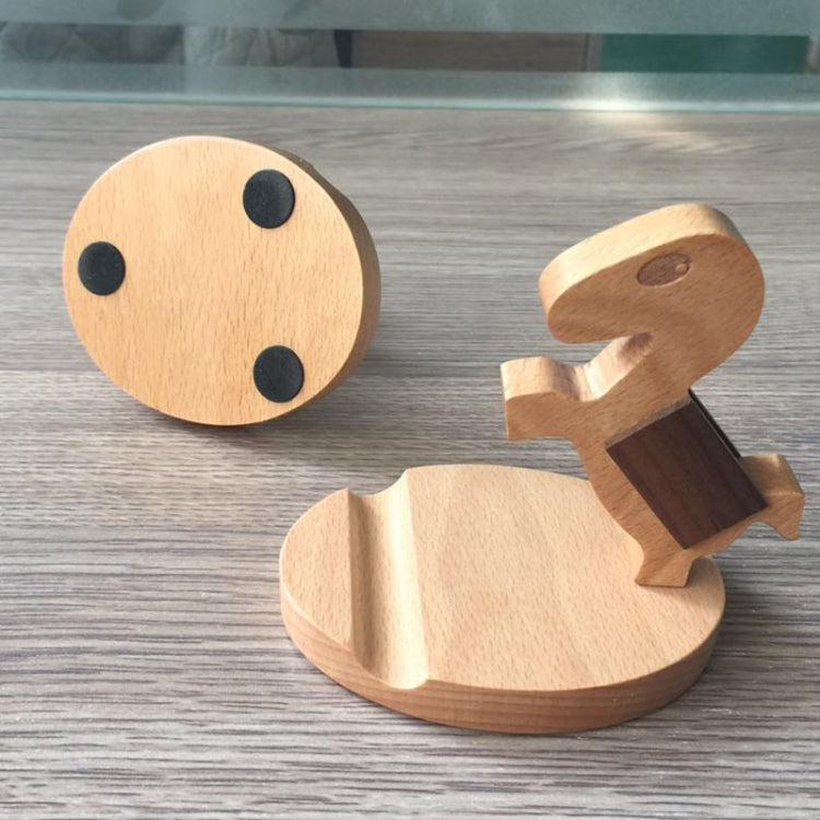 Wooden Mobile Phone Bracket Beech Lazy Mobile Phone Holder,Style: Pony - Desktop Holder by PMC TechLife | Online Shopping South Africa | PMC TechLife
