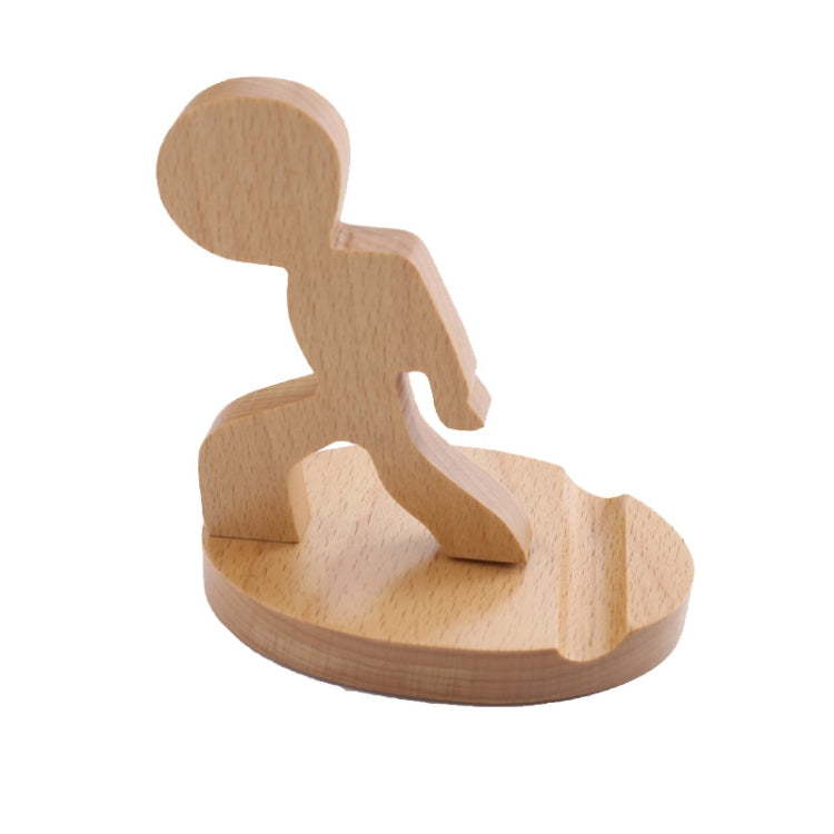 Wooden Mobile Phone Bracket Beech Lazy Mobile Phone Holder,Style: Staunch - Desktop Holder by PMC TechLife | Online Shopping South Africa | PMC TechLife