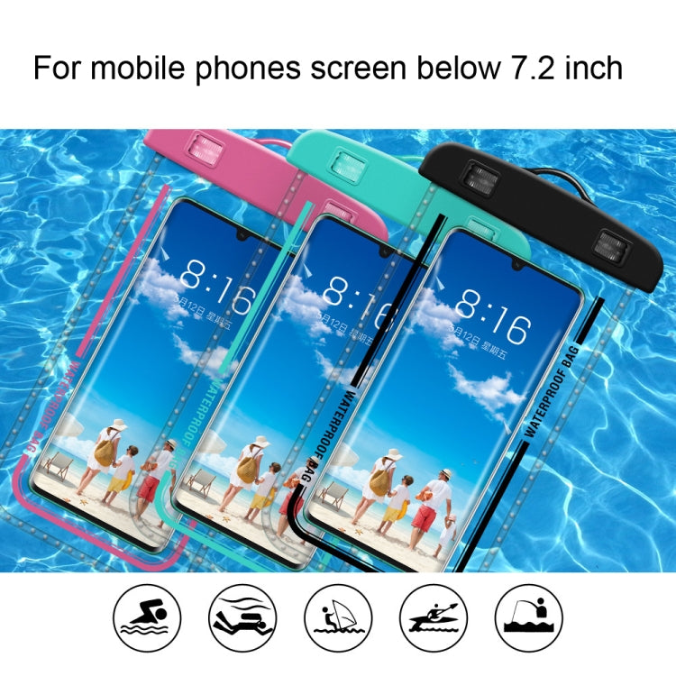 2 PCS Armband Style Transparent Waterproof Cell Phone Case Swimming Cell Phone Bag(Macaron Red) - Waterproof Bag by PMC TechLife | Online Shopping South Africa | PMC TechLife