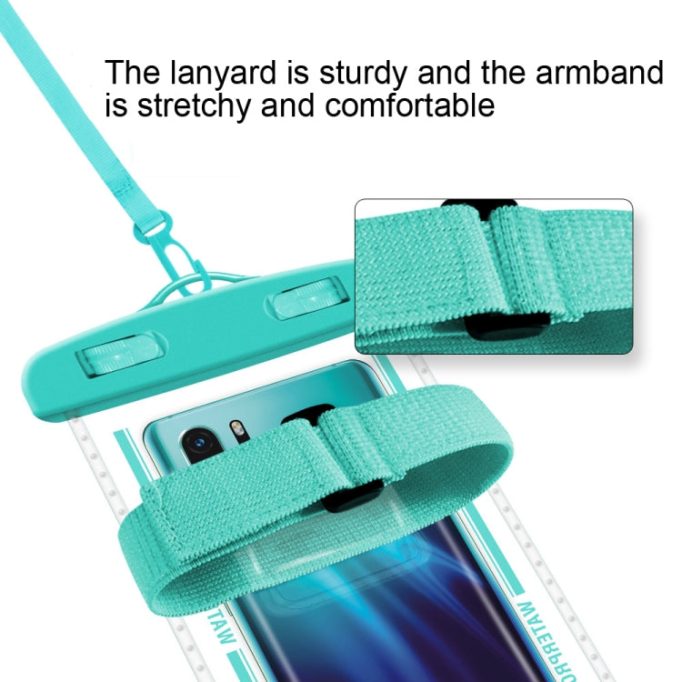 2 PCS Armband Style Transparent Waterproof Cell Phone Case Swimming Cell Phone Bag(Macaron Blue) - Waterproof Bag by PMC TechLife | Online Shopping South Africa | PMC TechLife