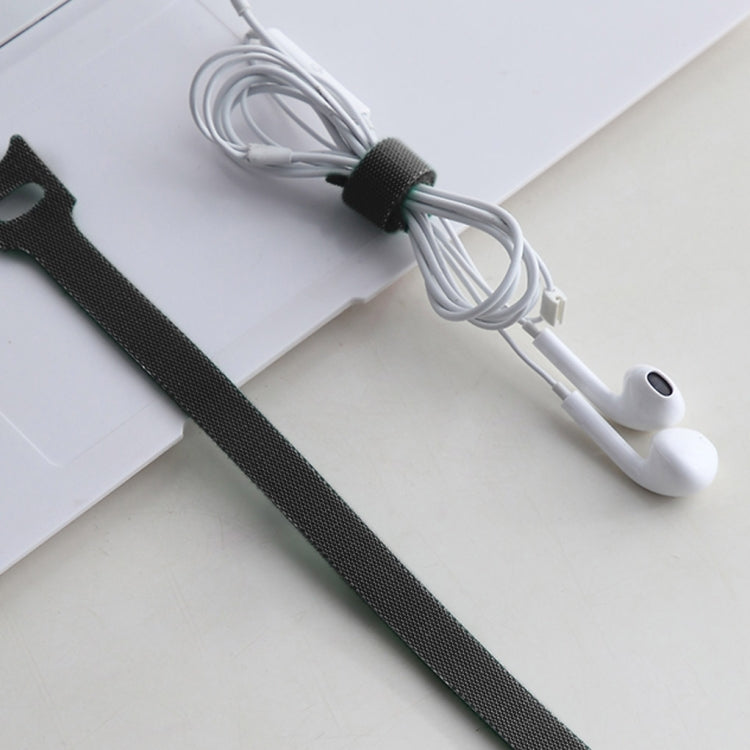 50 PCS  T-shape Self-Adhesive Data Cable Organizer Bundles 12 x 120mm Black - Cable Organizer by PMC TechLife | Online Shopping South Africa | PMC TechLife