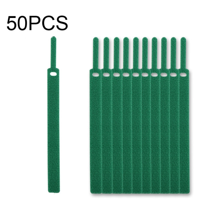 50 PCS Needle Shape Self-adhesive Data Cable Organizer Colorful Bundles 15 x 200mm(Green) - Cable Organizer by PMC TechLife | Online Shopping South Africa | PMC TechLife