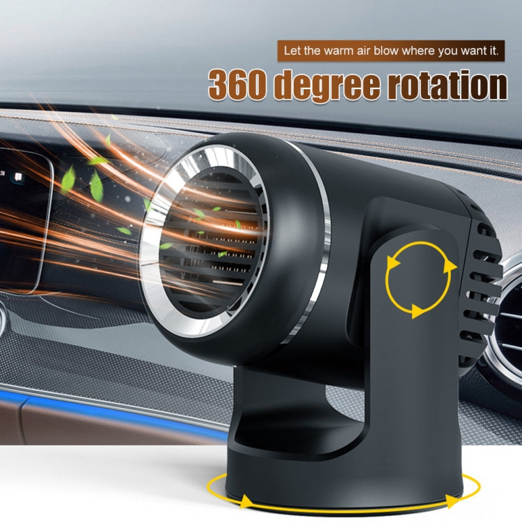 12V 130W Car Heating and Cooling Dual-use Fan Glass Defogging and Defrosting Heater(Black) - free shipping - PMC TechLife - Order now!