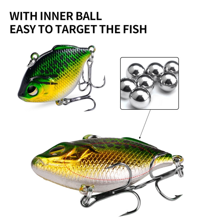 3 PCS PROBEROS DW1044 4.5cm/8.5g Lure Fake Bait Iconic Plastic VIB Hard Bait(G) - free shipping - PMC TechLife - Order now!