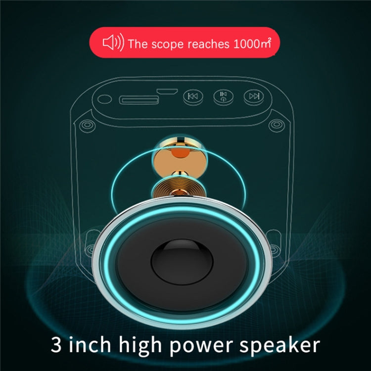S17 Mini Portable Tour Guide Teaching Loudspeaker with Screen Display(Rose Gold) - Loudspeaker by PMC TechLife | Online Shopping South Africa | PMC TechLife | Buy Now Pay Later Mobicred