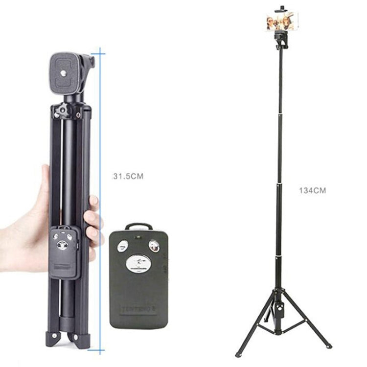 YUNTENG 1688 Selfie Stick Tripod Bluetooth Remote Control Camera Stand(Black) - free shipping - PMC TechLife - Order now!