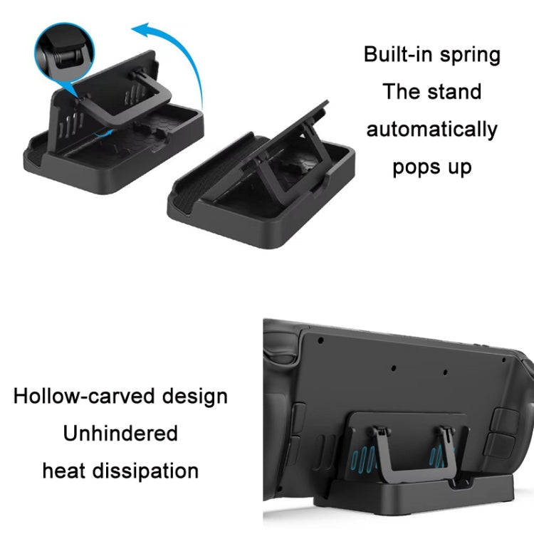 PGTECH For Steam Deck Adjustable Folding Console Stand + Trackpad Sticker Set - Other Accessories by PMC TechLife | Online Shopping South Africa | PMC TechLife | Buy Now Pay Later Mobicred