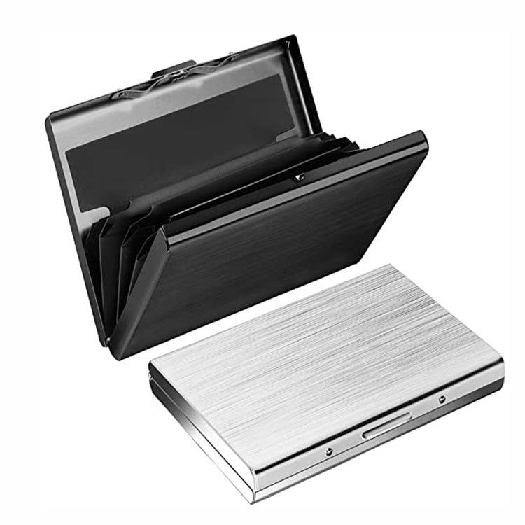 ZT-1563 RFID Anti-theft Aluminum Alloy Multi-compartment Business Card Case Card Holder(Silver) - Antimagnetic RFID Package by PMC TechLife | Online Shopping South Africa | PMC TechLife | Buy Now Pay Later Mobicred