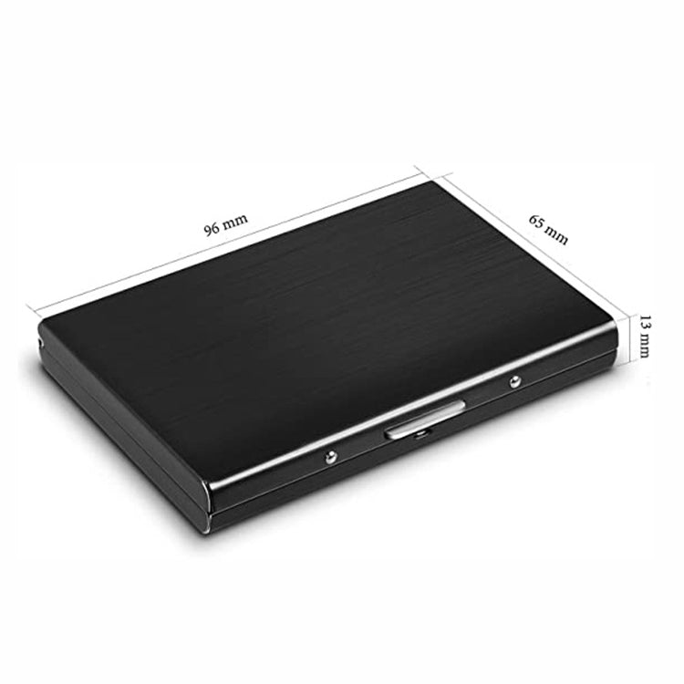 ZT-1563 RFID Anti-theft Aluminum Alloy Multi-compartment Business Card Case Card Holder(Silver) - Antimagnetic RFID Package by PMC TechLife | Online Shopping South Africa | PMC TechLife | Buy Now Pay Later Mobicred