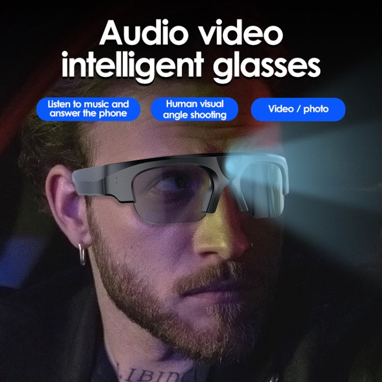 XV16 Anti-blue Light Cycling Wireless DV Sports BT Headset Audio Smart Glasses(Black) - Bluetooth Earphone by PMC TechLife | Online Shopping South Africa | PMC TechLife