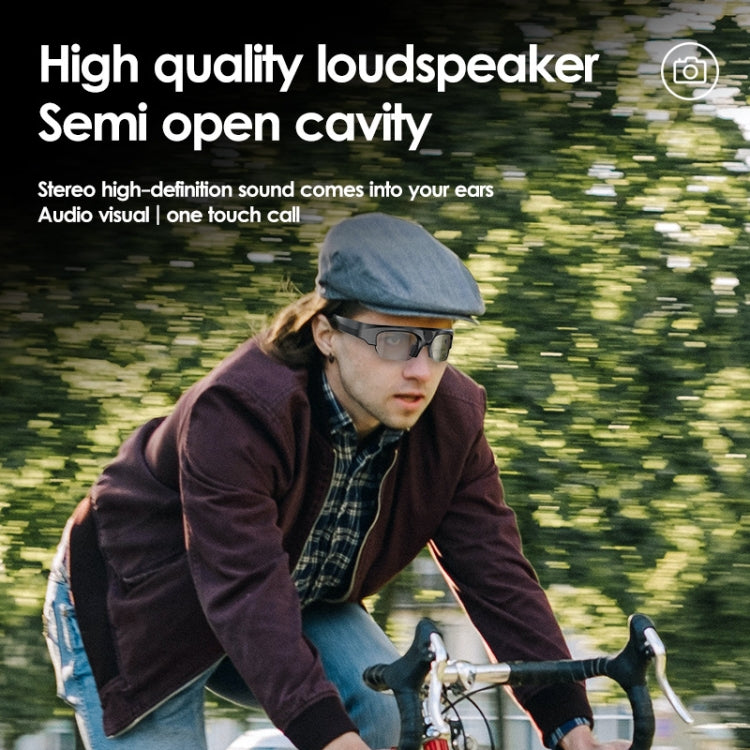 XV16 Anti-blue Light Cycling Wireless DV Sports BT Headset Audio Smart Glasses(Black) - Bluetooth Earphone by PMC TechLife | Online Shopping South Africa | PMC TechLife