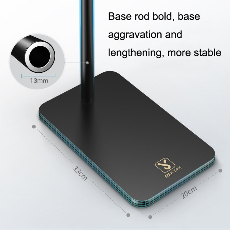 SSKY L10 Home Cantilever Ground Phone Holder Tablet Support Holder, Style: Fixed+Phone Clip (Black) - Lazy Bracket by SSKY | Online Shopping South Africa | PMC TechLife | Buy Now Pay Later Mobicred