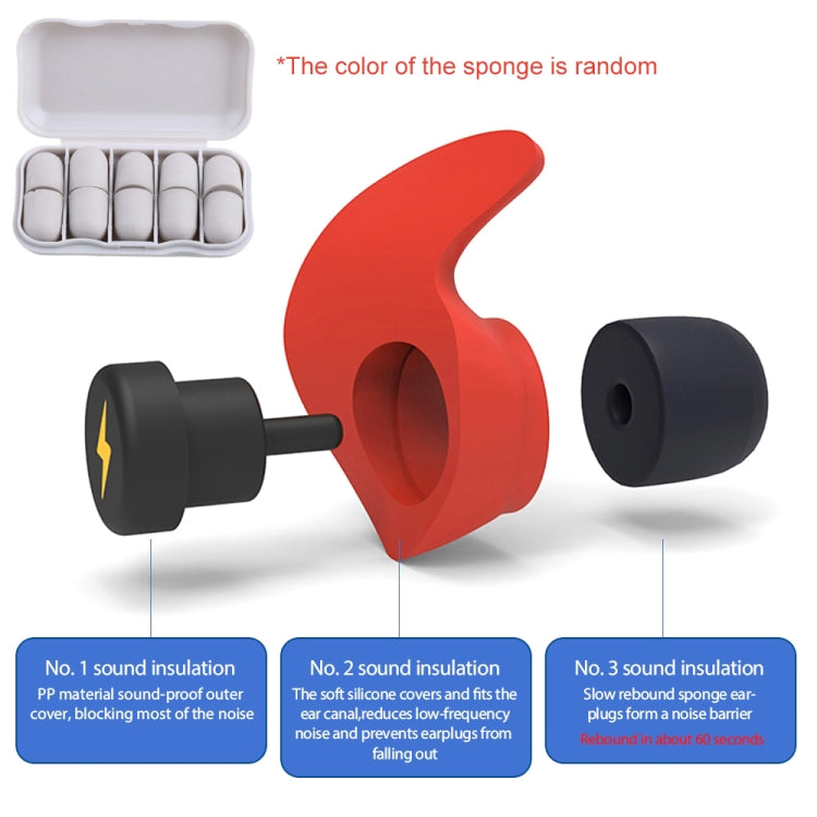 Anti-noise Sleep Earplugs Soundproof Earplugs(Black) - free shipping - PMC TechLife - Order now!