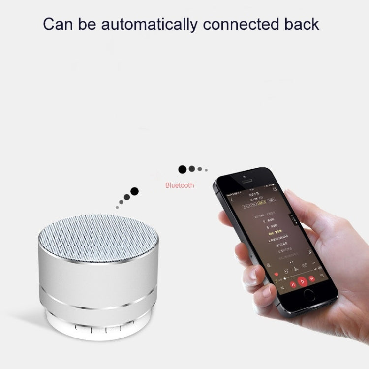 A10 Mini Metal Wireless Bluetooth Speaker(Blue) - Mini Speaker by PMC TechLife | Online Shopping South Africa | PMC TechLife