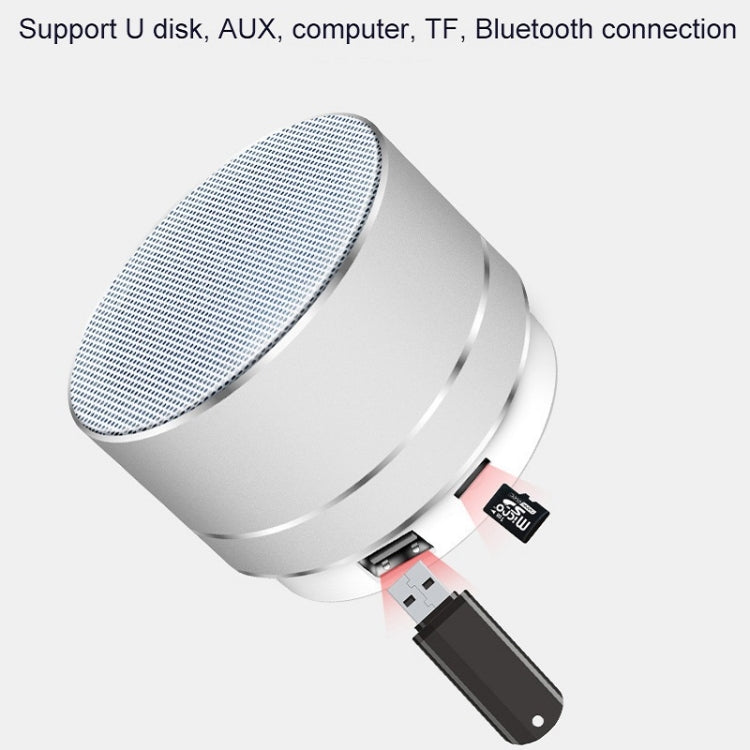 A10 Mini Metal Wireless Bluetooth Speaker(Blue) - Mini Speaker by PMC TechLife | Online Shopping South Africa | PMC TechLife