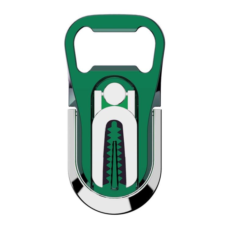 Multifunction Car Air Vent Phone Holder Finger Ring Phone Bracket Bottle Opener(Green) - Ring Holder by PMC TechLife | Online Shopping South Africa | PMC TechLife