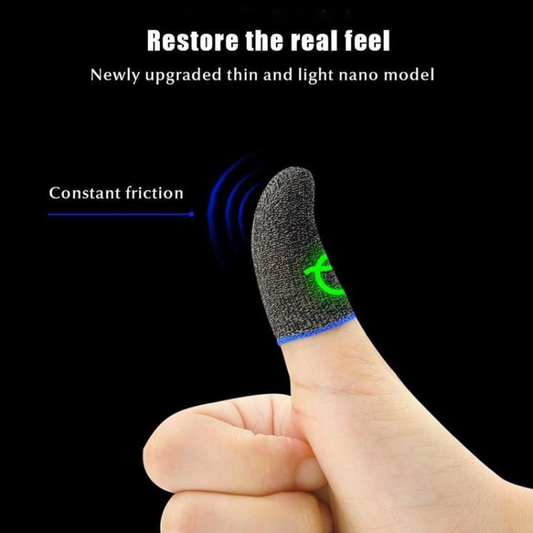 3 Pairs Gaming Finger Sleeve Breathable Luminous Fingertips,Color: Carbon Fiber Yellow - Gaming Finger Sleeves by PMC TechLife | Online Shopping South Africa | PMC TechLife