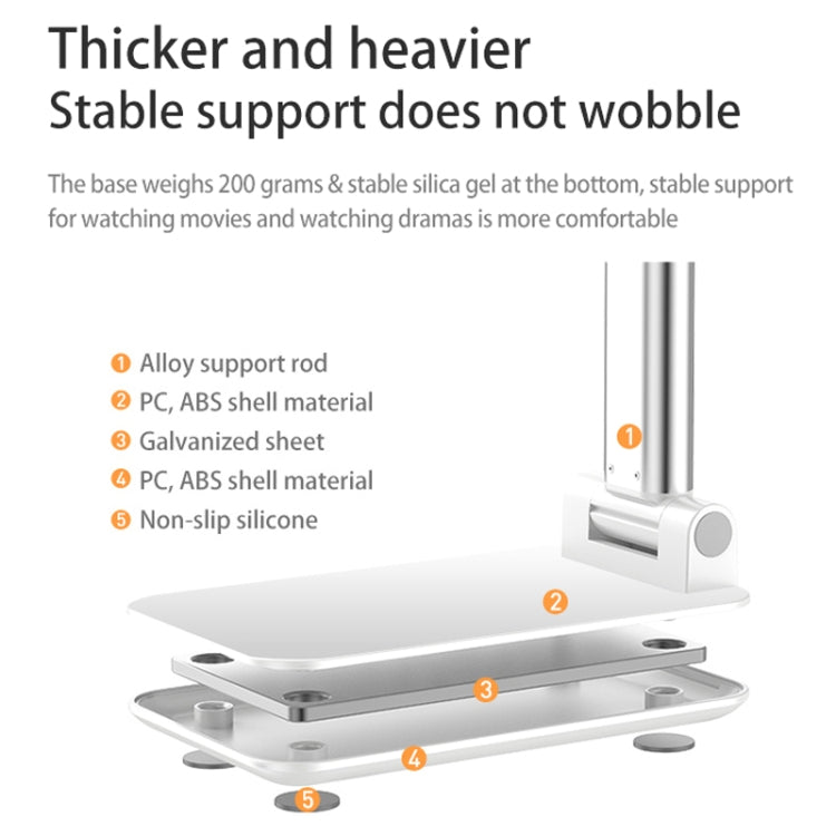 SSKY X5 Desktop Phone Live Foldable Tablet Bracket, Style: Standard Version (White) - free shipping - PMC TechLife - Order now!