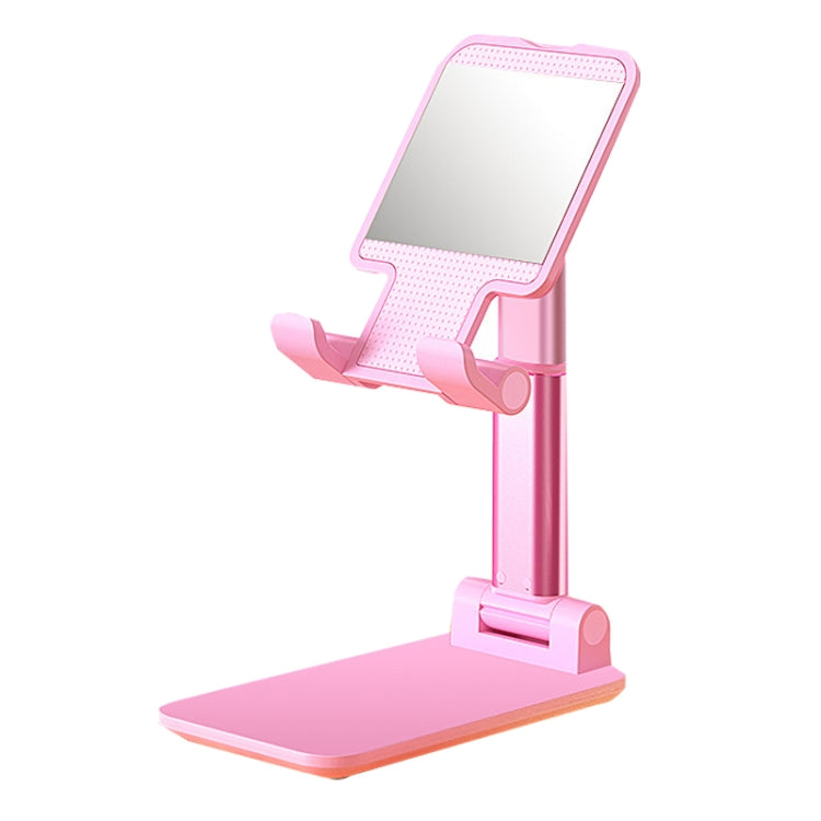 SSKY X5 Desktop Phone Live Foldable Tablet Bracket, Style: With Mirror Version (Pink) - free shipping - PMC TechLife - Order now!