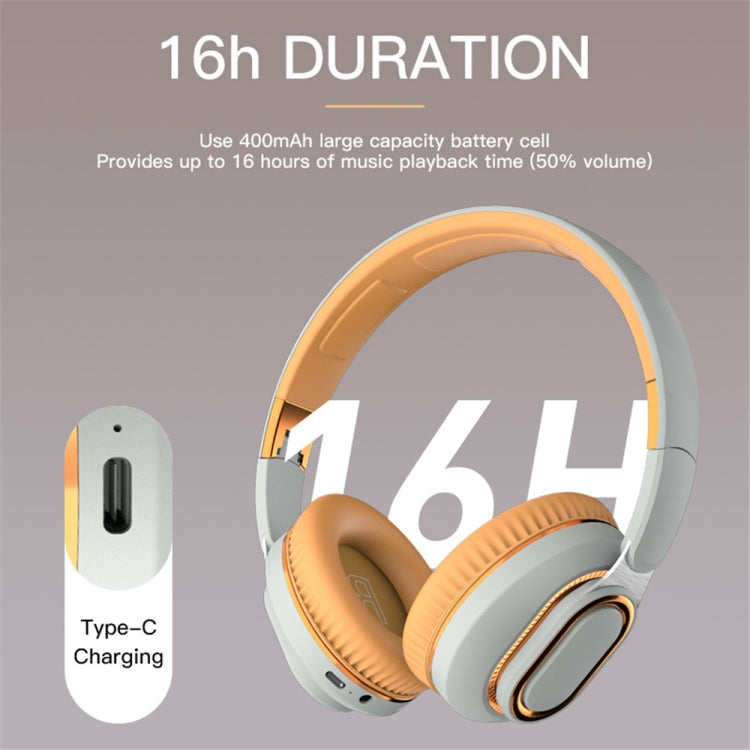 H7 Foldable Wireless Bluetooth Headset With Microphone Support TF Card, AUX(Brown-green) - Headset & Headphone by PMC TechLife | Online Shopping South Africa | PMC TechLife