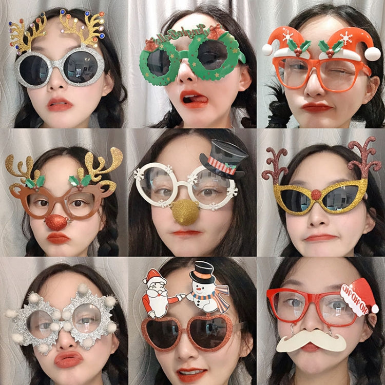 Christmas Weird Glasses Personalized Christmas Hair Clip, Color: Glitter Deer Antlers - free shipping - PMC TechLife - Order now!
