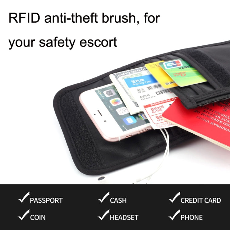 Tingofine YT5 Multifunctional Travel Passport RFID Anti-theft Document Bag Waterproof Passport Holder(Black) - free shipping - PMC TechLife - Order now!