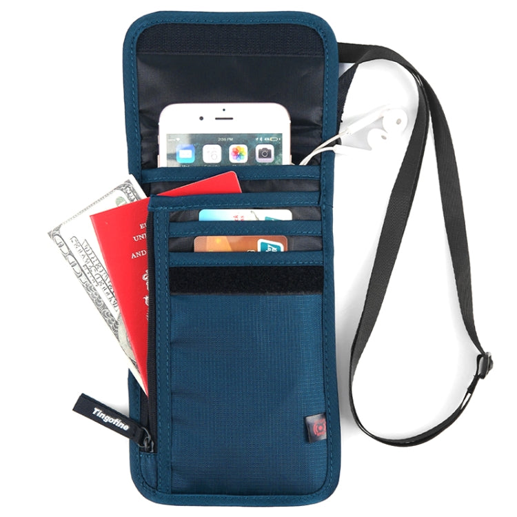 Tingofine YT5 Multifunctional Travel Passport RFID Anti-theft Document Bag Waterproof Passport Holder(Royal Blue) - free shipping - PMC TechLife - Order now!