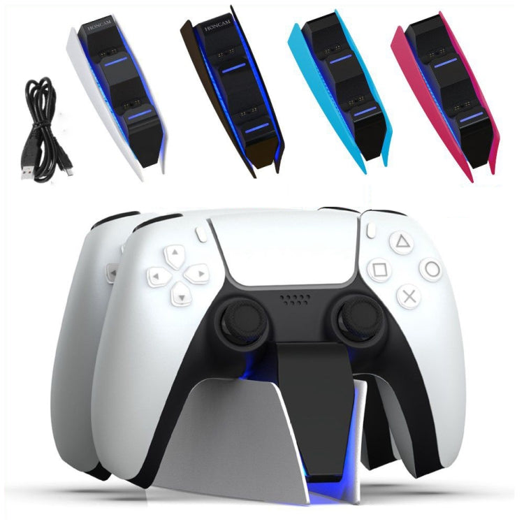 HONCAM For PS5 Gamepad Charger Dual Dock Charger(Blue) - free shipping - PMC TechLife - Order now!