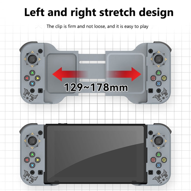 D5 Wireless Bluetooth Game Controller Joystick For IOS/Android For SWITCH/PS3/PS4(Red Blue) - Controller Gamepad by PMC TechLife | Online Shopping South Africa | PMC TechLife