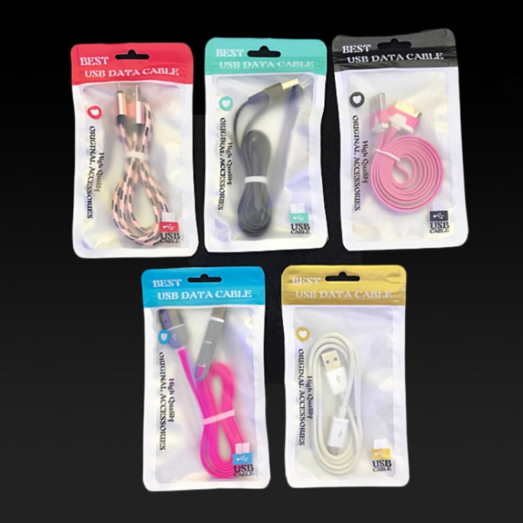 100PCS XC-0014 USB Data Cable Packaging Bags Pearl Light Ziplock Bag, Size: 9x16cm (Gold) - free shipping - PMC TechLife - Order now!