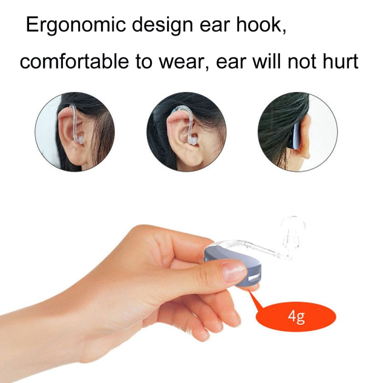 EN-T201A Digital Machine Elderly Charging Hearing Aid Sound Amplifier(Metal Blue) - Hearing Aids by PMC TechLife | Online Shopping South Africa | PMC TechLife